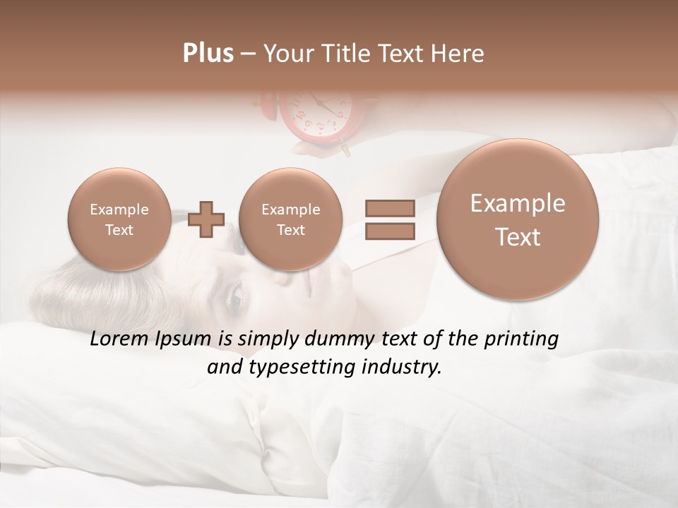Stressed Caucasian Calm PowerPoint Template