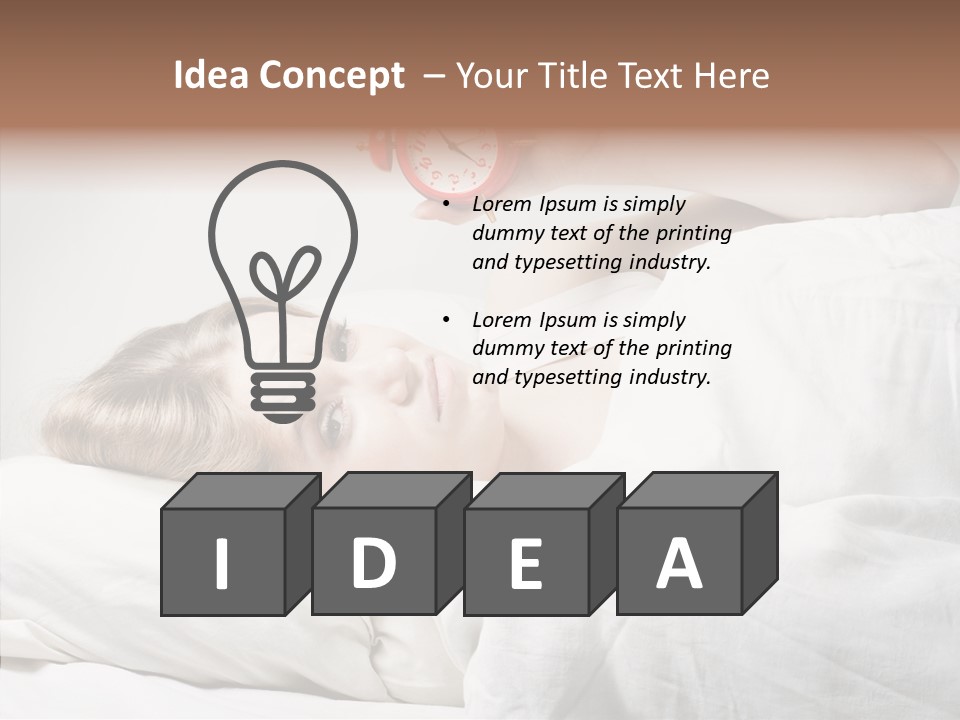 Stressed Caucasian Calm PowerPoint Template