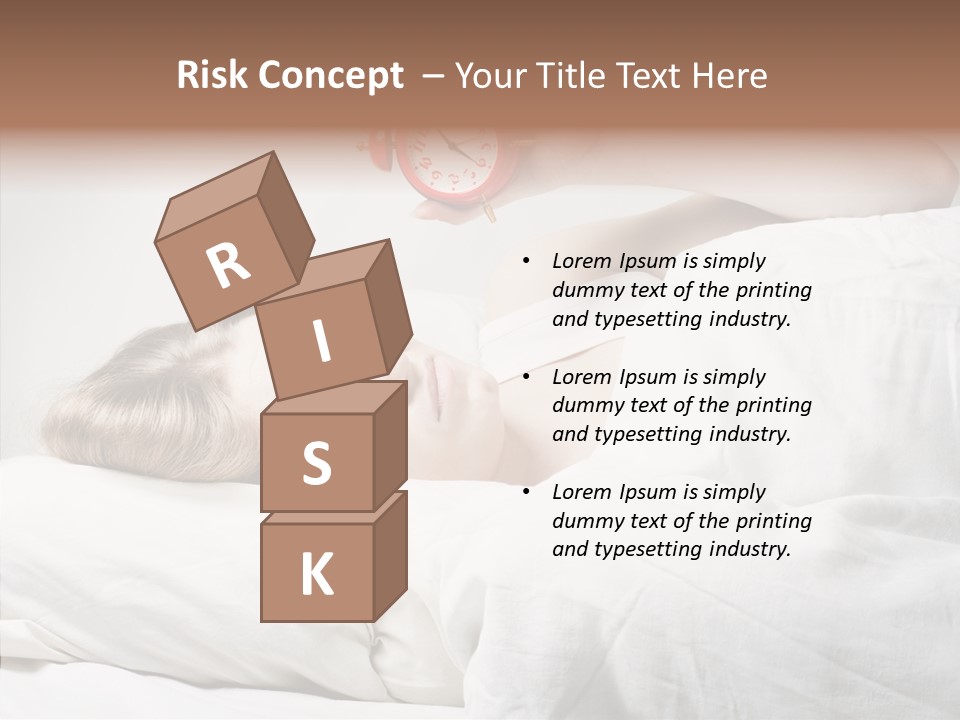 Stressed Caucasian Calm PowerPoint Template