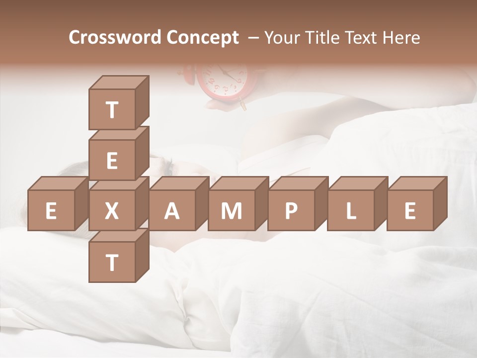 Stressed Caucasian Calm PowerPoint Template