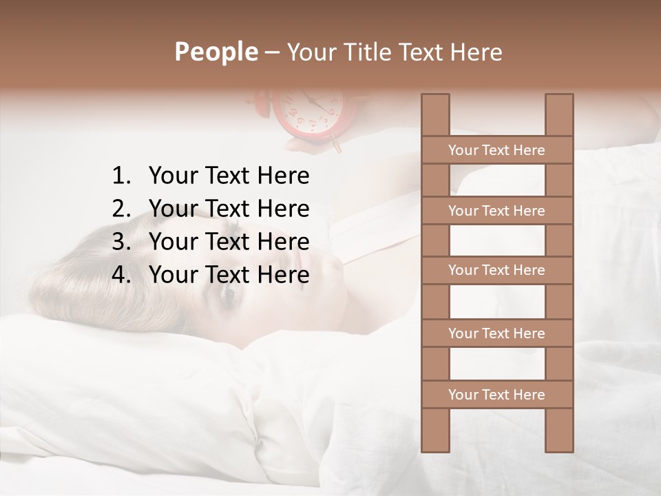 Stressed Caucasian Calm PowerPoint Template