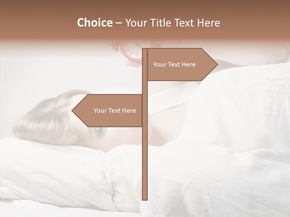 Stressed Caucasian Calm PowerPoint Template