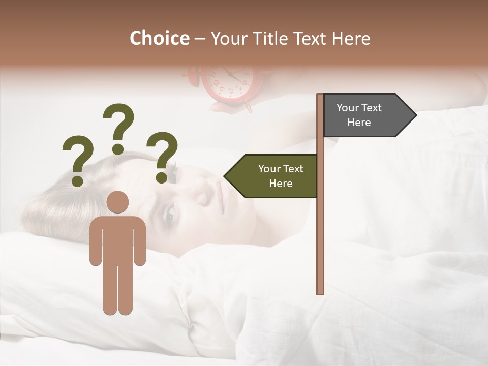 Stressed Caucasian Calm PowerPoint Template