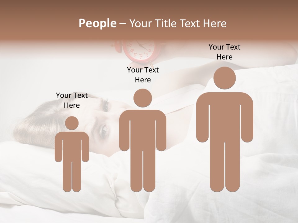 Stressed Caucasian Calm PowerPoint Template