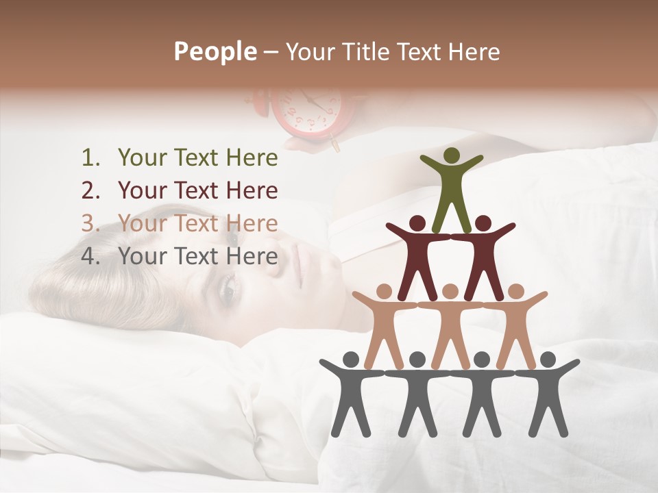 Stressed Caucasian Calm PowerPoint Template