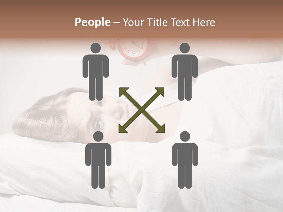 Stressed Caucasian Calm PowerPoint Template