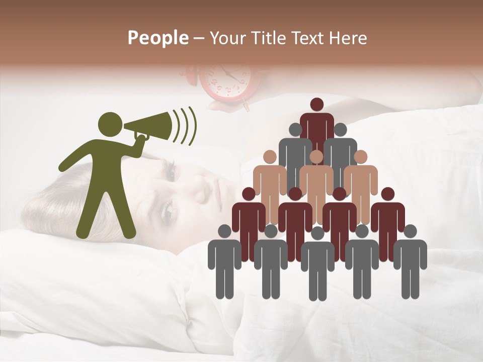 Stressed Caucasian Calm PowerPoint Template