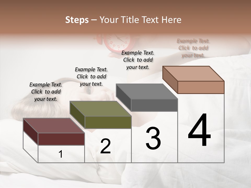 Stressed Caucasian Calm PowerPoint Template