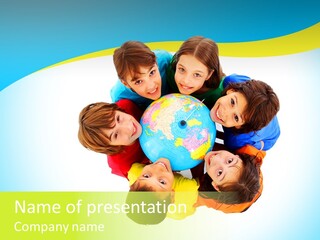 Group Human Chair PowerPoint Template