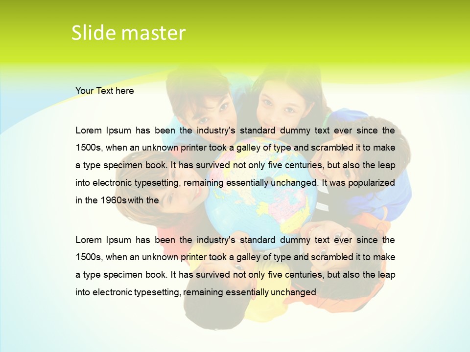 Group Human Chair PowerPoint Template