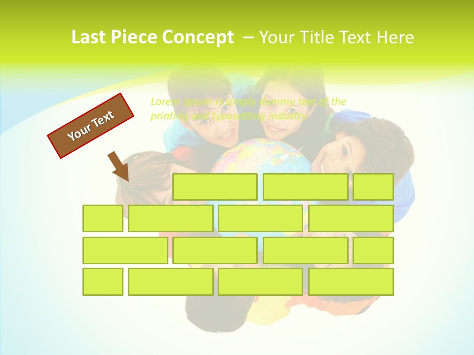 Group Human Chair PowerPoint Template