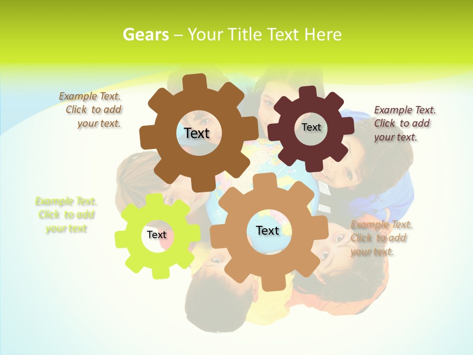Group Human Chair PowerPoint Template