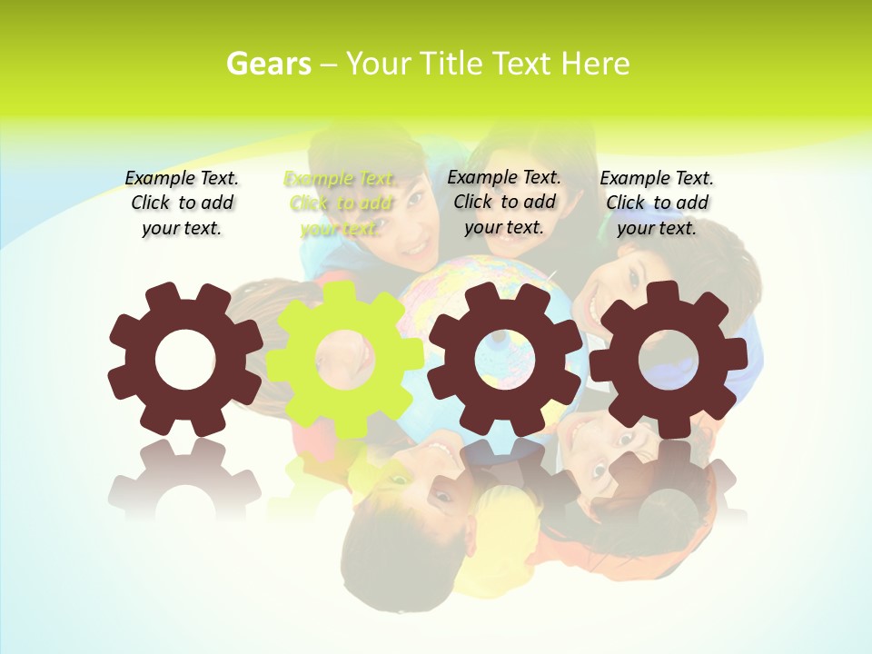 Group Human Chair PowerPoint Template