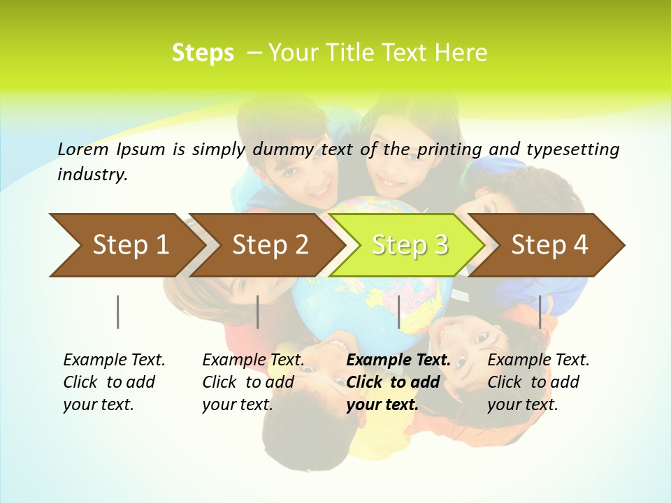 Group Human Chair PowerPoint Template