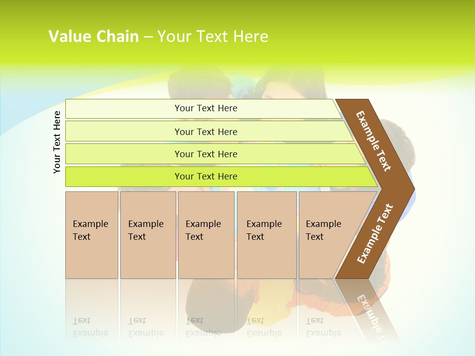Group Human Chair PowerPoint Template