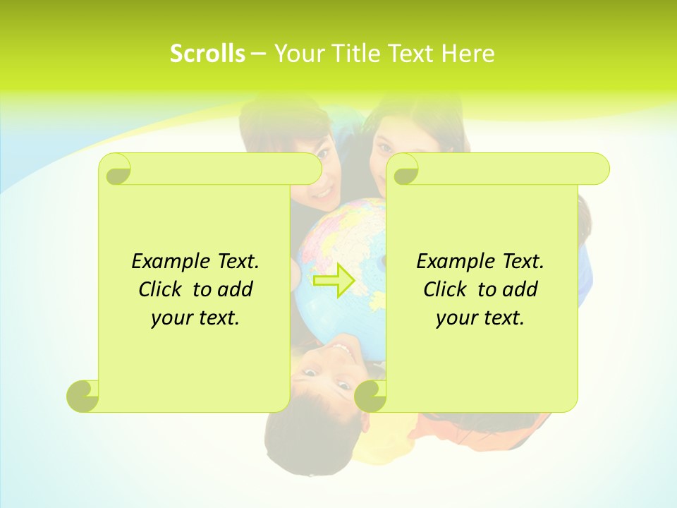 Group Human Chair PowerPoint Template