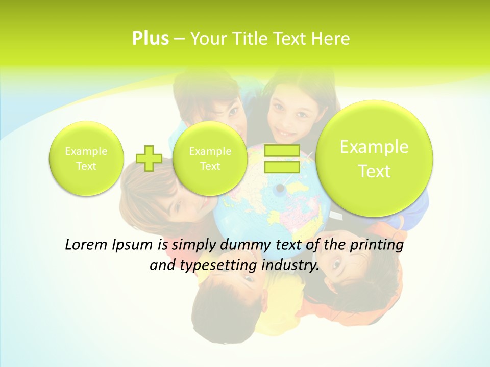 Group Human Chair PowerPoint Template