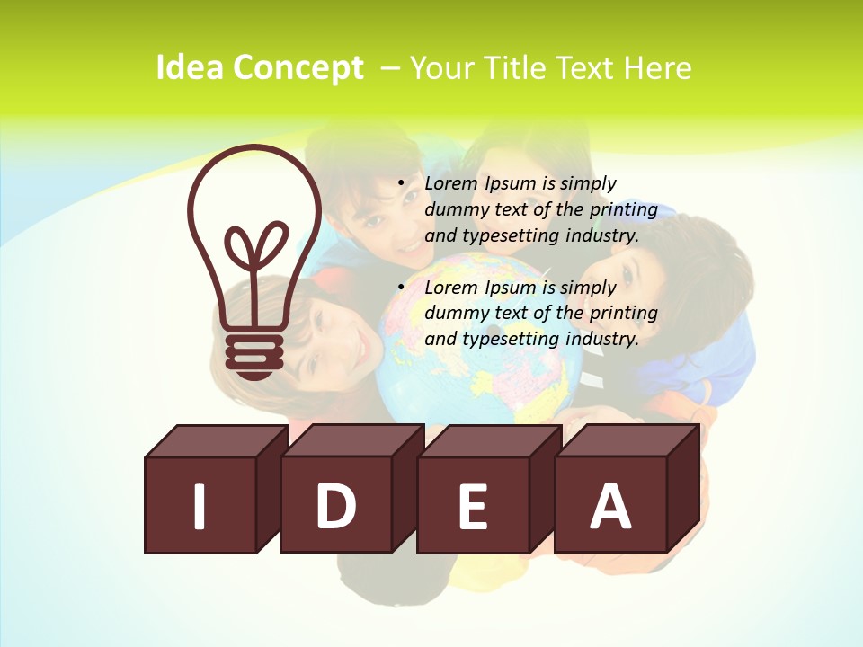 Group Human Chair PowerPoint Template