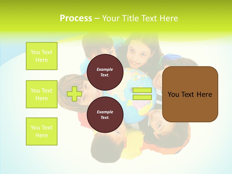 Group Human Chair PowerPoint Template