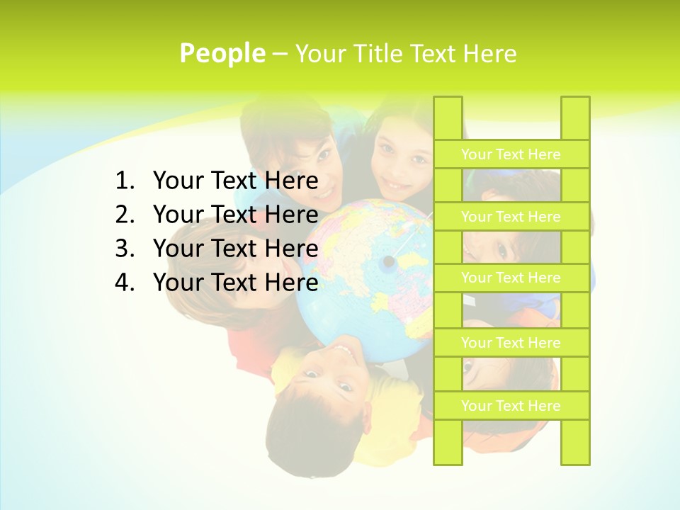 Group Human Chair PowerPoint Template