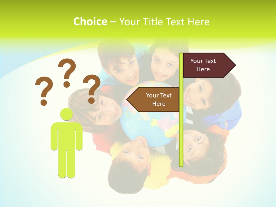 Group Human Chair PowerPoint Template
