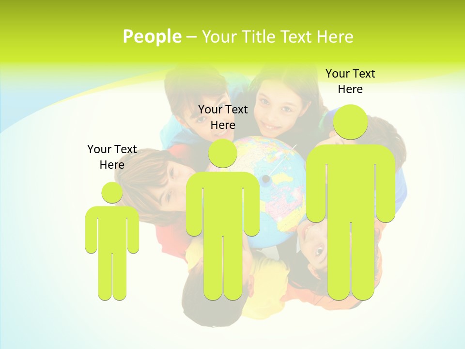 Group Human Chair PowerPoint Template