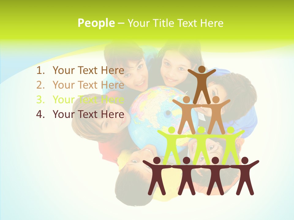 Group Human Chair PowerPoint Template