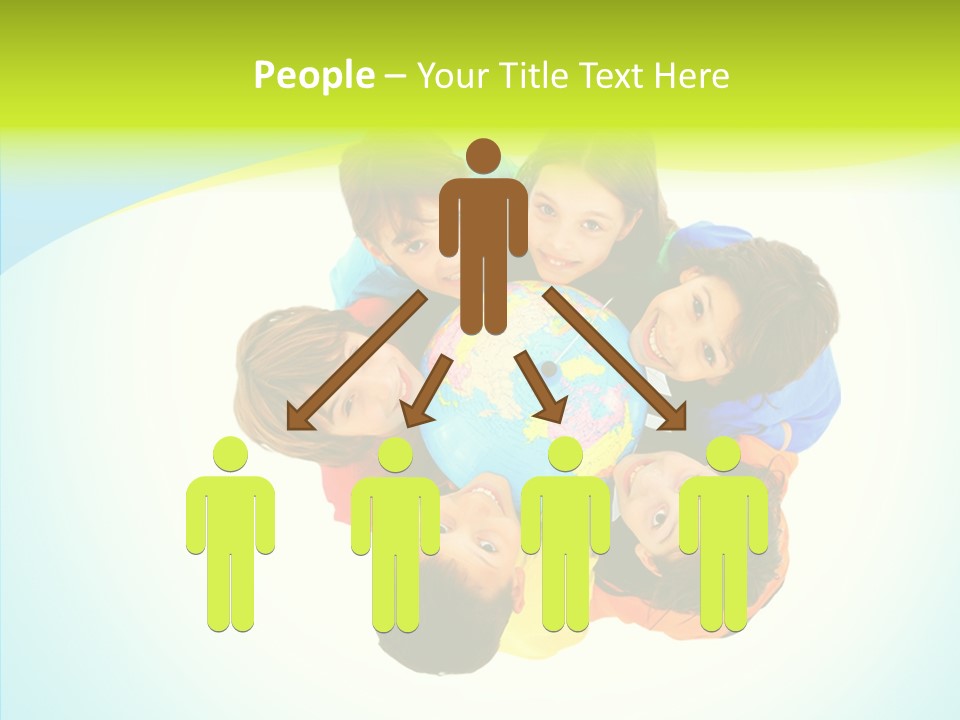 Group Human Chair PowerPoint Template