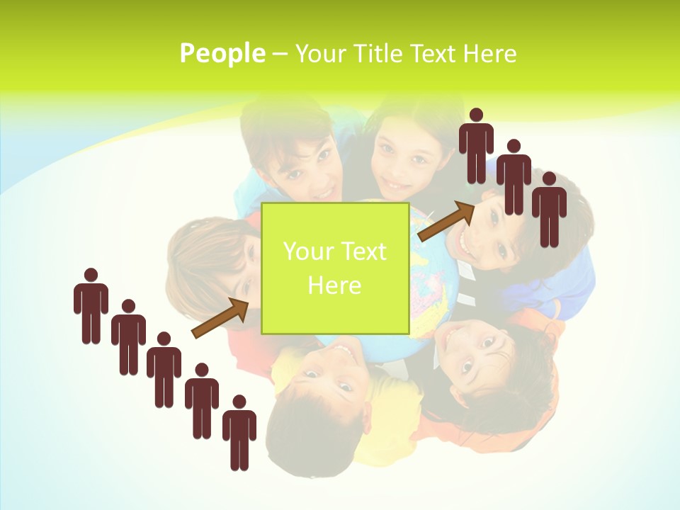 Group Human Chair PowerPoint Template