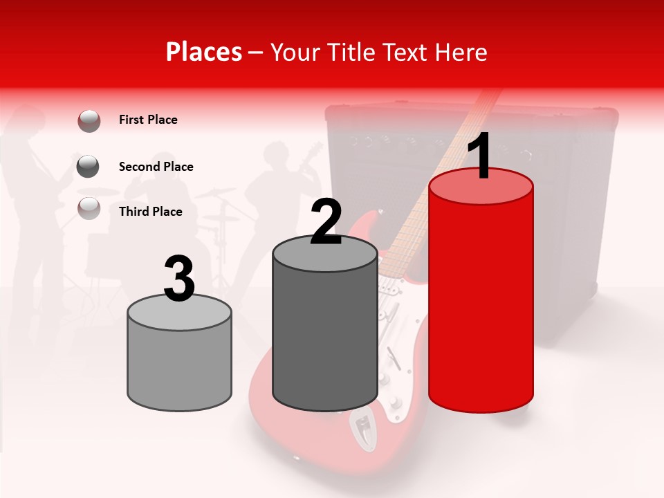 Tring Metal Guitar PowerPoint Template