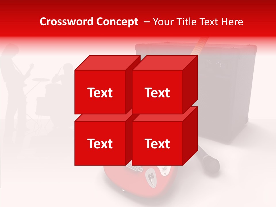 Tring Metal Guitar PowerPoint Template