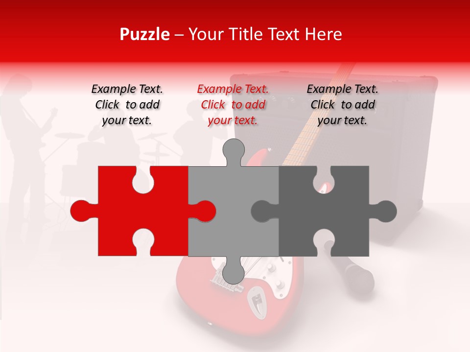 Tring Metal Guitar PowerPoint Template