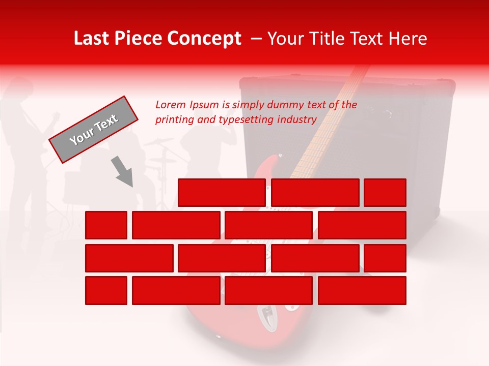 Tring Metal Guitar PowerPoint Template