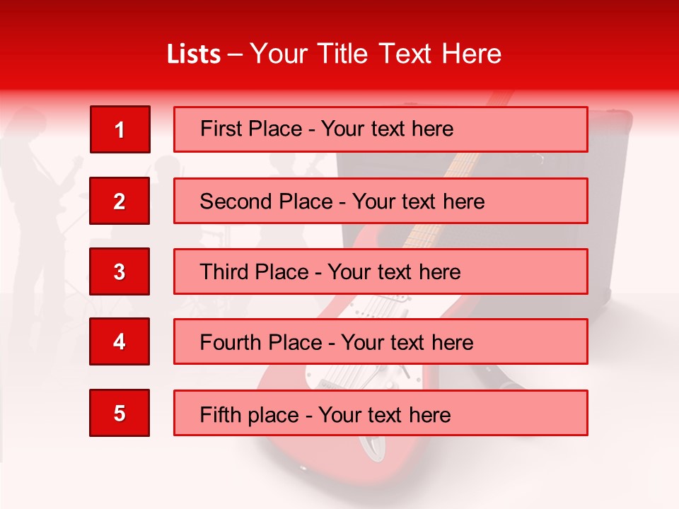 Tring Metal Guitar PowerPoint Template