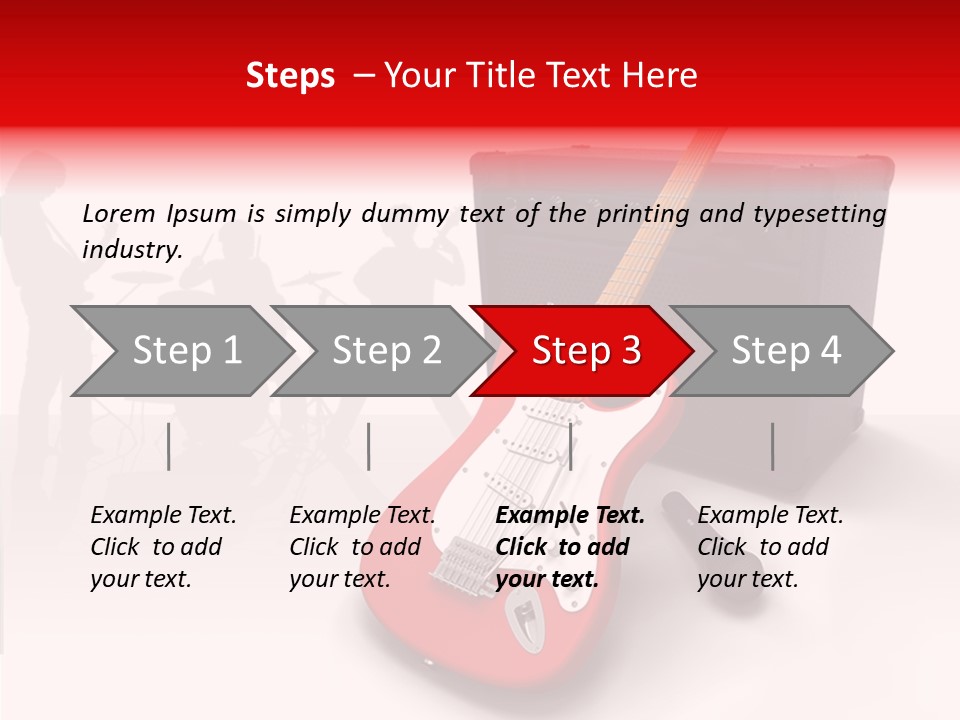 Tring Metal Guitar PowerPoint Template