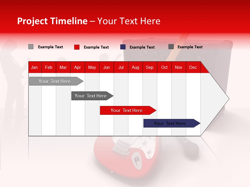 Tring Metal Guitar PowerPoint Template