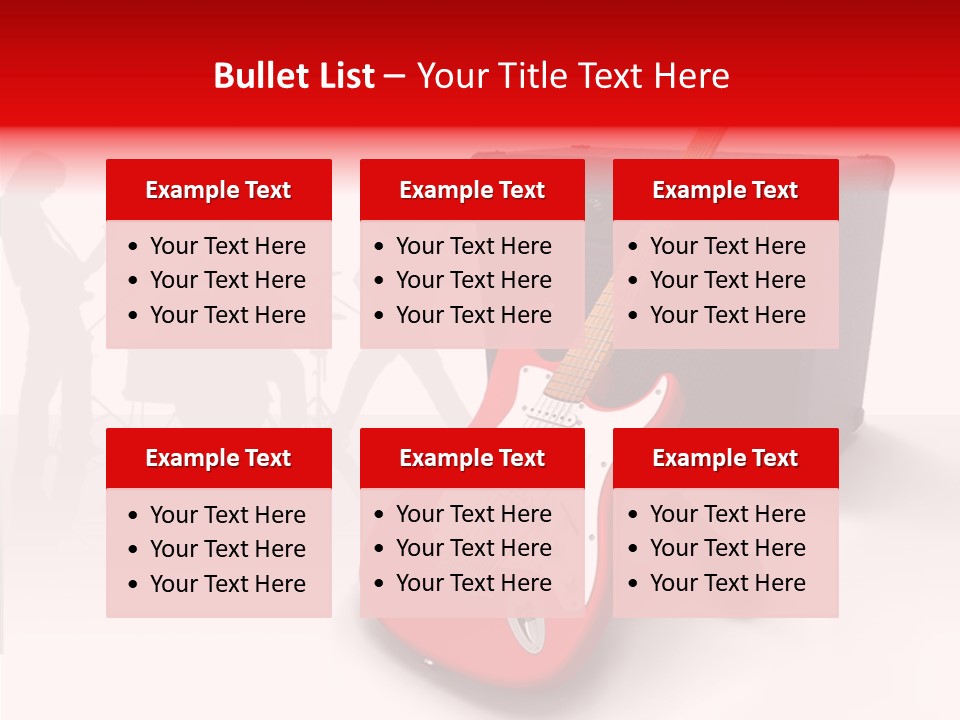 Tring Metal Guitar PowerPoint Template