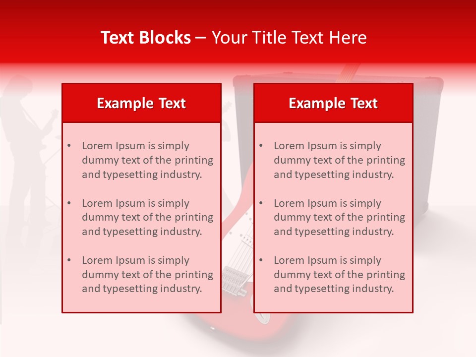 Tring Metal Guitar PowerPoint Template