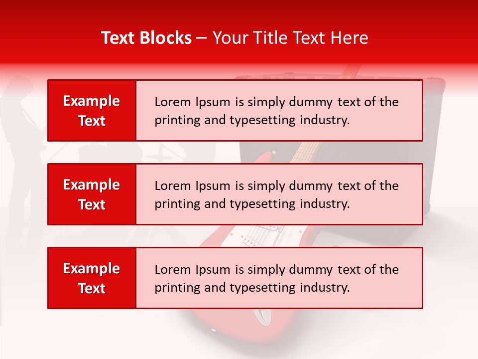 Tring Metal Guitar PowerPoint Template