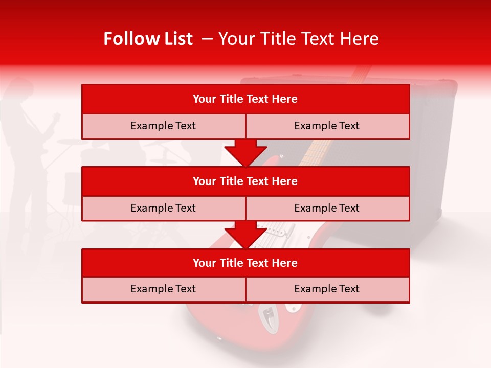 Tring Metal Guitar PowerPoint Template