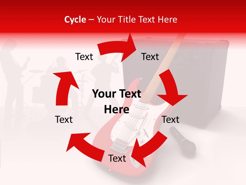 Tring Metal Guitar PowerPoint Template