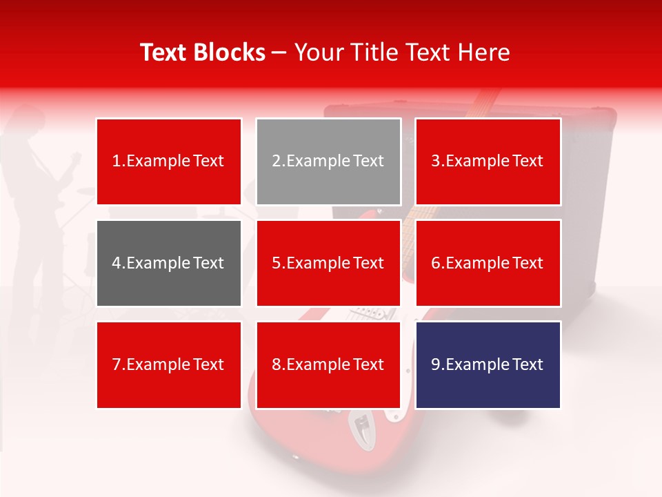 Tring Metal Guitar PowerPoint Template