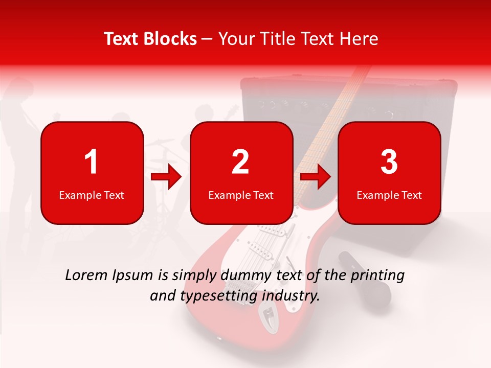 Tring Metal Guitar PowerPoint Template