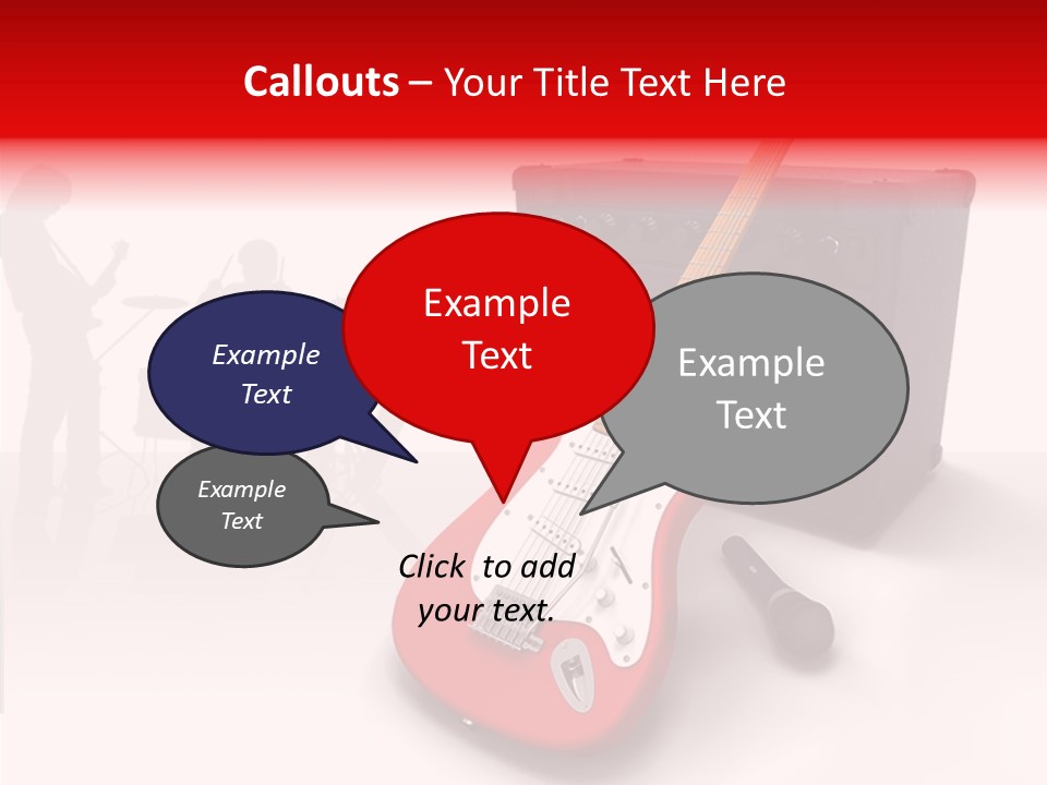 Tring Metal Guitar PowerPoint Template