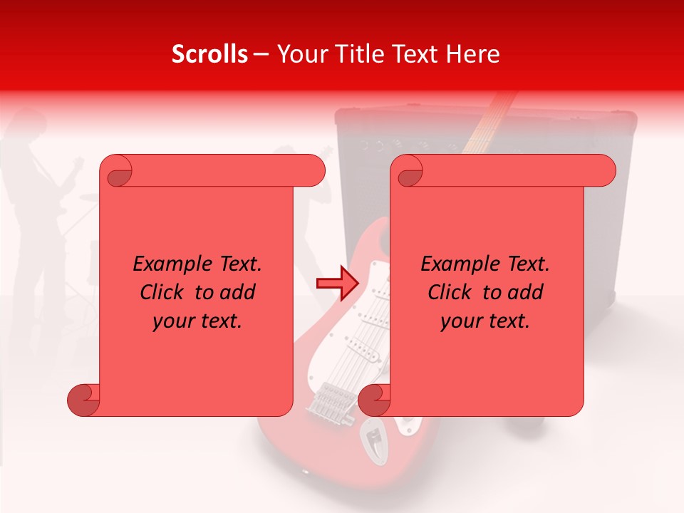 Tring Metal Guitar PowerPoint Template