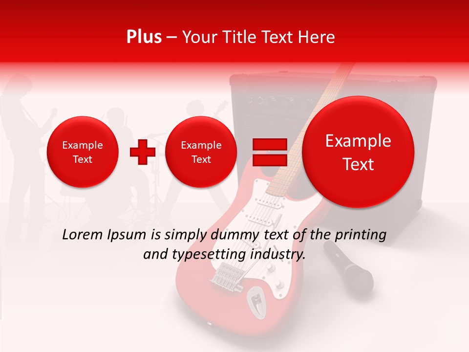 Tring Metal Guitar PowerPoint Template