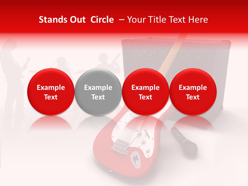 Tring Metal Guitar PowerPoint Template