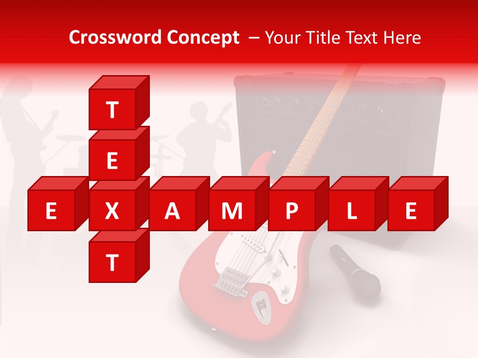 Tring Metal Guitar PowerPoint Template