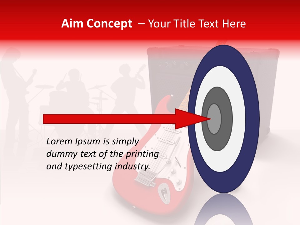 Tring Metal Guitar PowerPoint Template