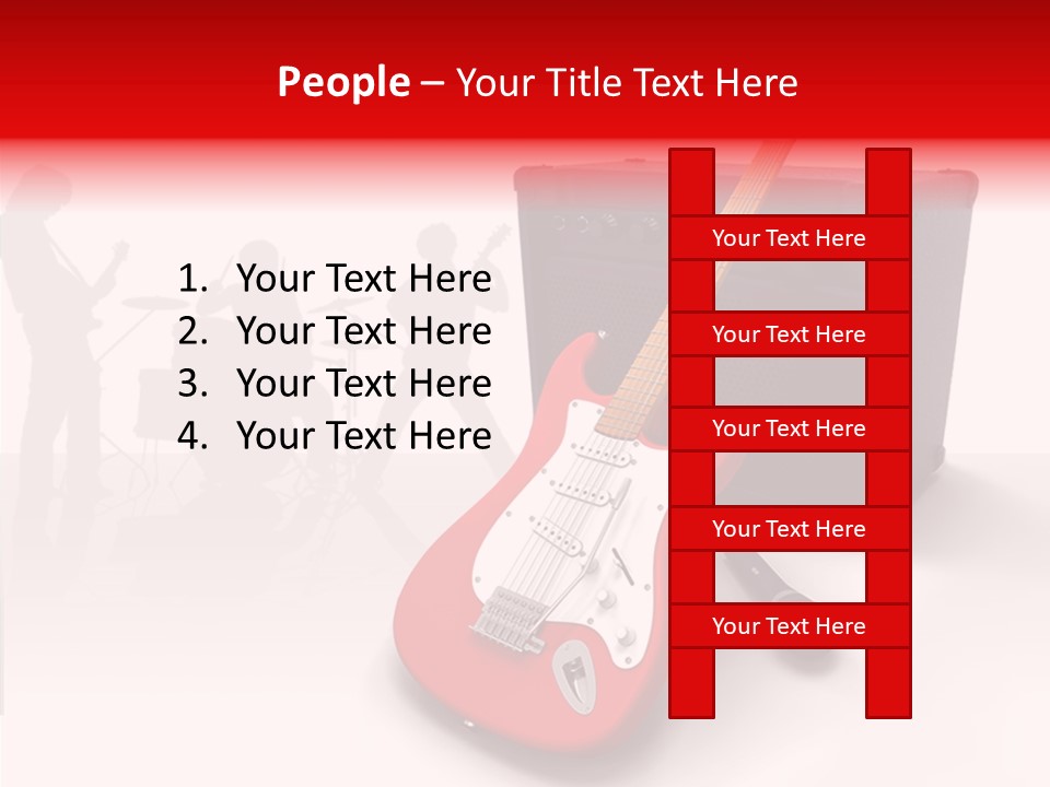 Tring Metal Guitar PowerPoint Template